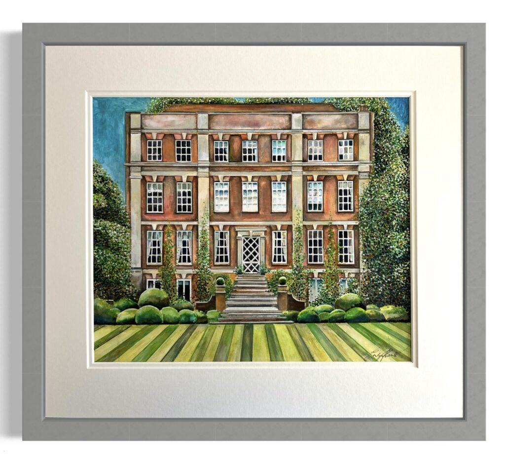 Architectural painting by local Salisbury artist Emily Toomer