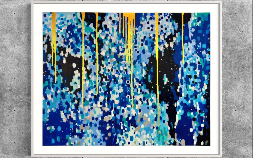Abstract painting by local Salisbury artist Emily Toomer