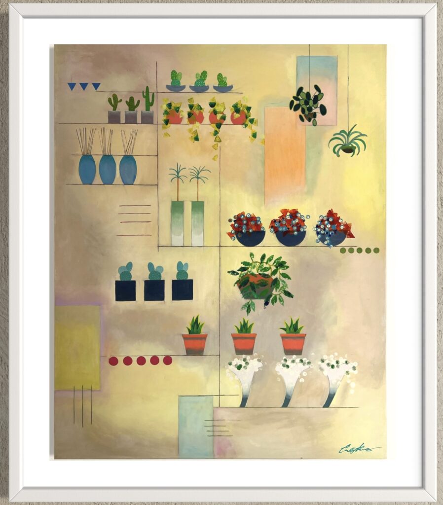 Abstract painting by local Salisbury artist Emily Toomer