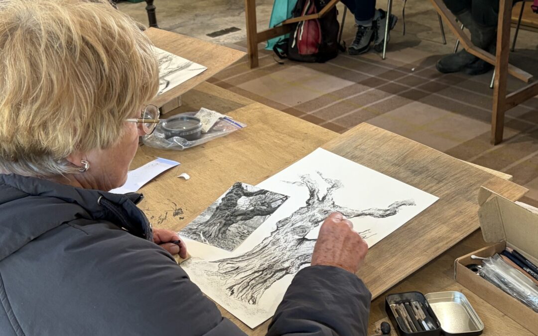 Art Workshop: Drawing Trees in Charcoal